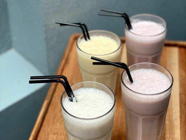 Гугенот пицца - Милкшейк клубника