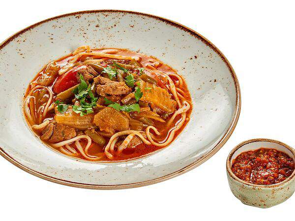 Лябихауз - Лагман по-уйгурски