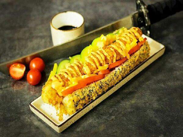 Boss Krevetos - Хот-дог с лососем