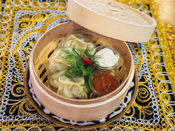 Лагман - Манты с рубленым мясом барашка