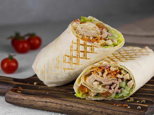 Супер пицца плюс - Шаурма с беконом и куриной грудкой