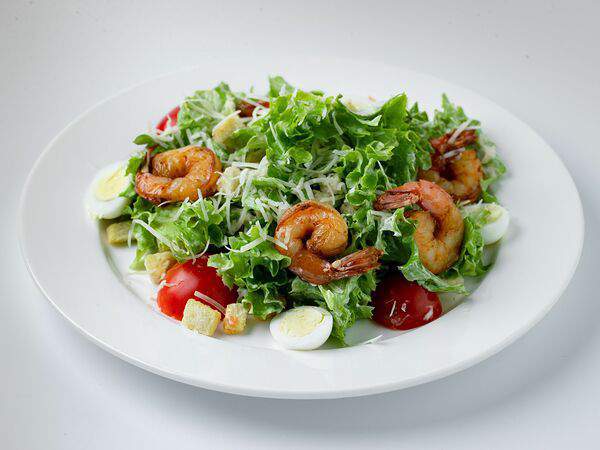 Черная Кошка - Салат Цезарь с креветками