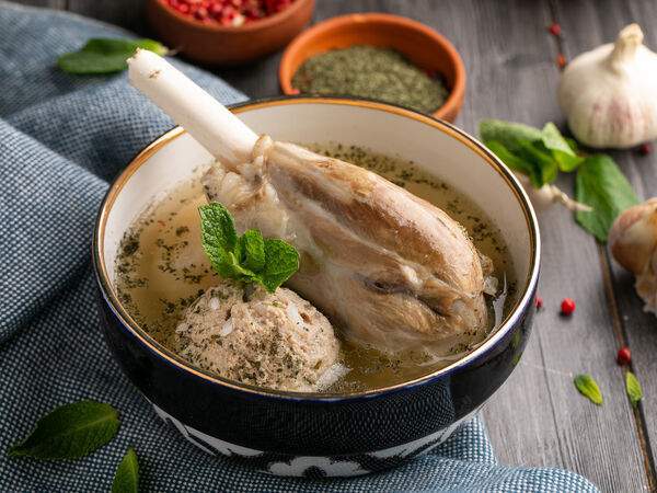 Казан Мангал Kazan Mangal - Суп из баранины с кюфтой