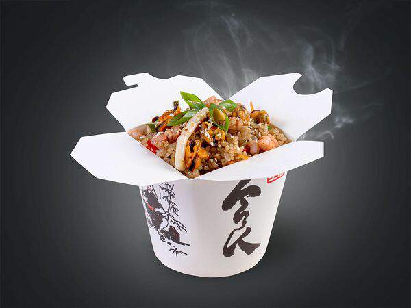 Суши Lait - Вок Рис с морепродуктами