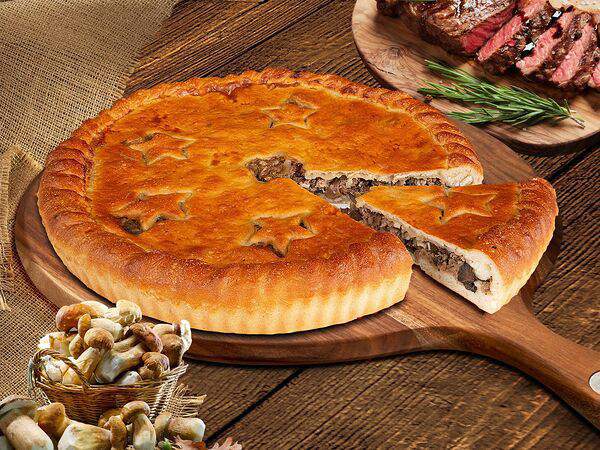 Хлебное место - Пирог с мясом и грибами