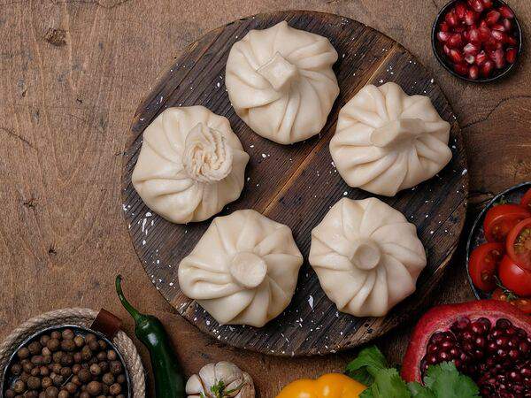 Хачапурия - Хинкали с креветкой и курицей