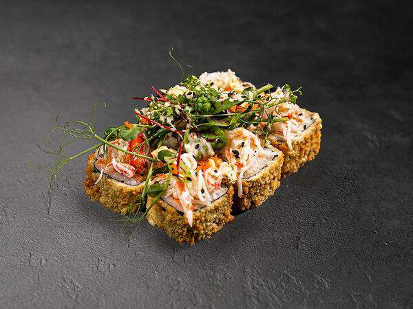 Моrе - Ролл темпура с угрем и крабом