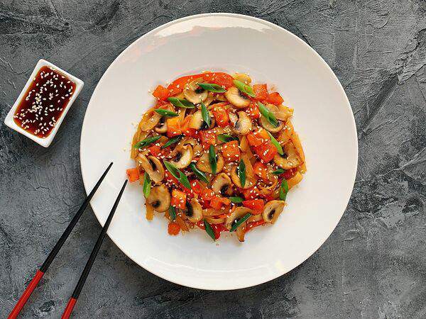 Пицца Сан - Удон с овощами