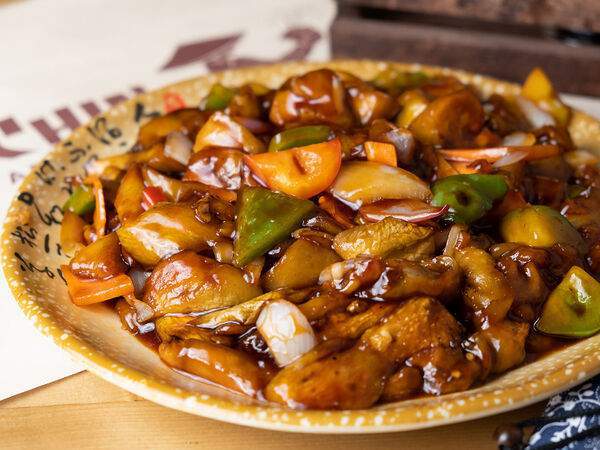 Chinchin - Баклажаны в кисло-сладком соусе