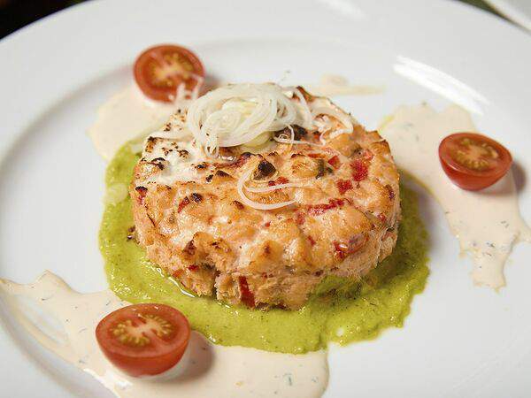 Штаны - Запечённый тартар из лосося