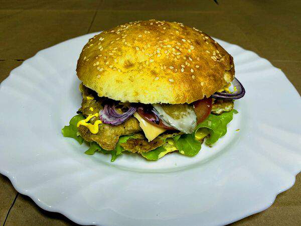 Вкусные корн доги - Бургер с курицей