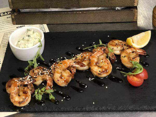 Ресторан 2Avenue - Креветки на гриле