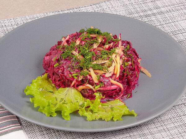 Кулинария Хорошая - Салат Свекла с чесноком и сыром