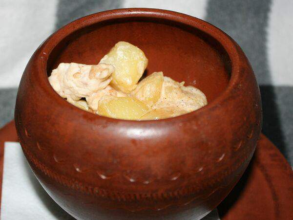 У Янки - Жаркое из курицы в горшочке