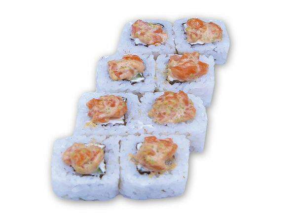 Угли - Урамаки-ролл с тартаром из лосося