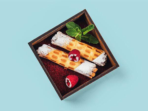 Урюк - Детские хрустящие трубочки с вареной сгущенкой