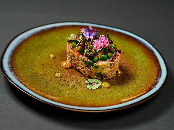 Terrace - Оливье из печеных овощей с ростбифом