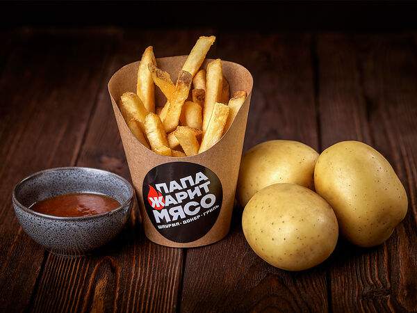 Папа жарит мясо - Папина картошка фри