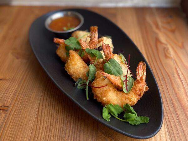 Red BBQ - Тигровые креветки с соусом маракуйя-чили