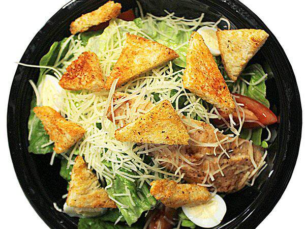 City - Салат Цезарь с жареной семгой