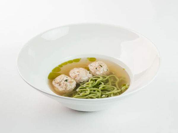 Avocado queen - Куриный суп с зеленой лапшой