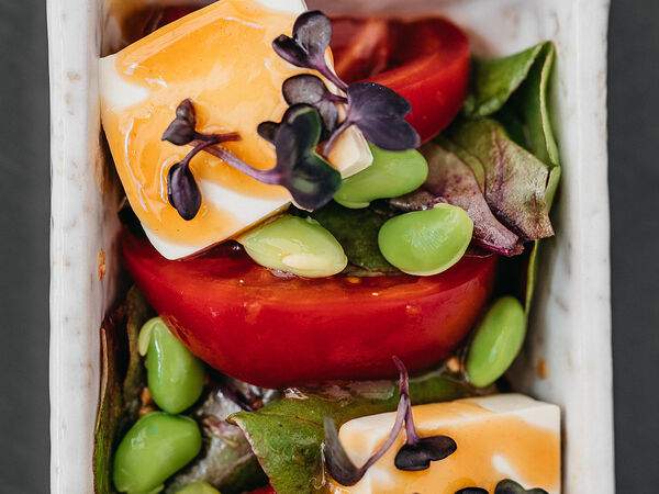 Shiba - Тофу, мангольд, томаты