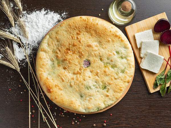 Пироги всем - Осетинский пирог с сыром и свекольными листьями