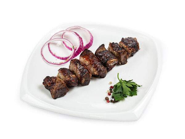 Лаваш36 - Шашлык из говяжьей печени в сетке