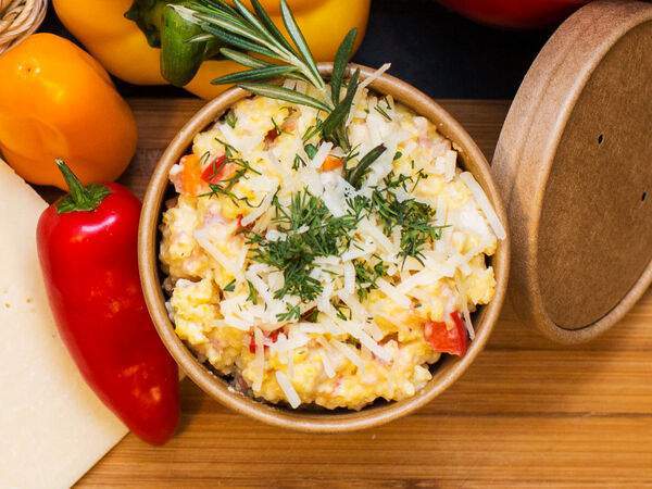 Зерно - Каша кукурузная с беконом и цыплёнком