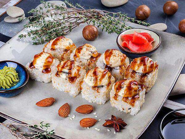 Дом роллов - Запеченный ролл Унаги хот