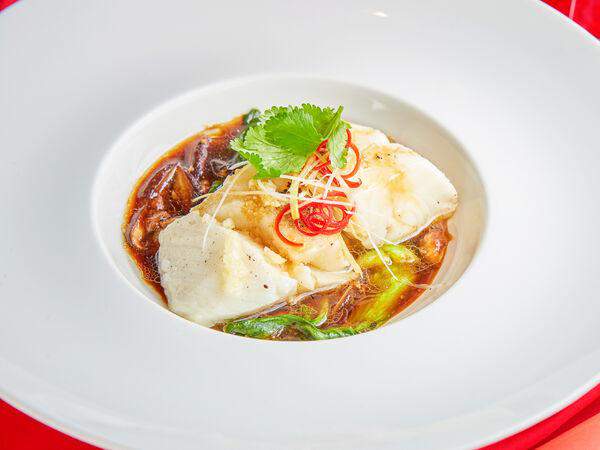 Китайская грамота - Филе палтуса на пару с овощами