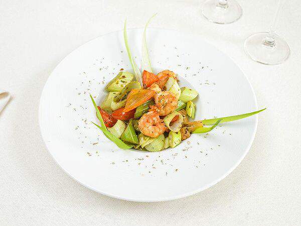 Сенкевич - Тигровые креветки с овощами Wok