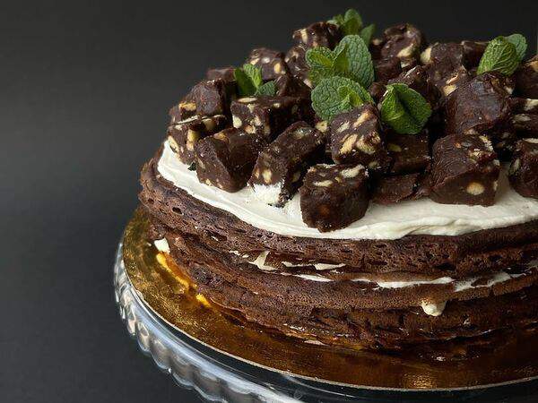 Кекс - Блинный торт шоколадный