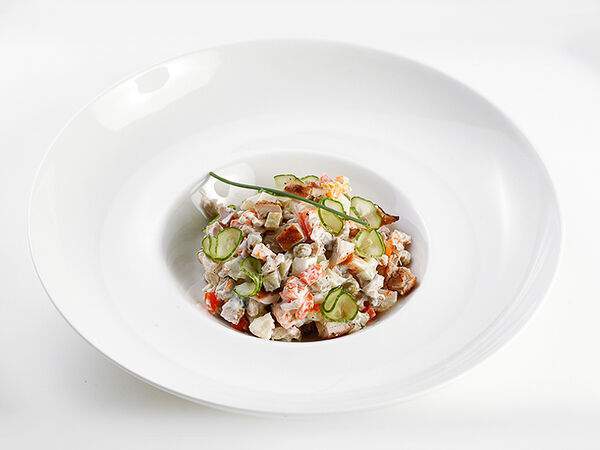 Гриль-бар42 - Салат Оливье с цыпленком