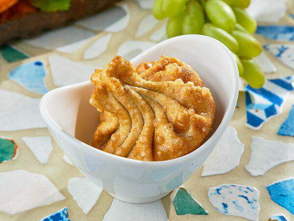 Квеври - Жареные хинкали с вишней и творогом надуги