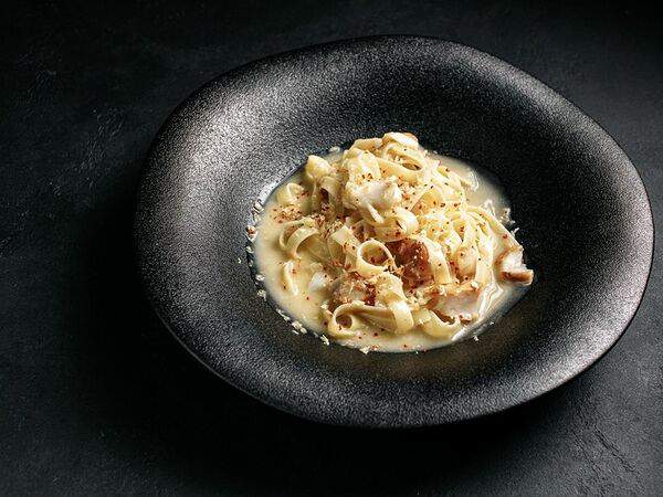 Цукини - Тальятелле с треской домашнего копчения