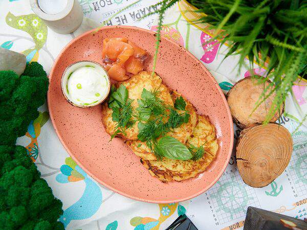 Сахара не надо - Драники с лососем