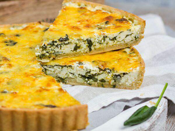 Время вкусных путешествий - Киш с творожным сыром и шпинатом