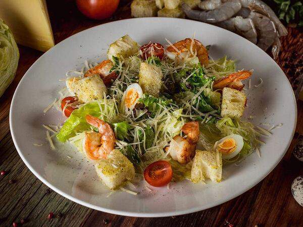 Mamma Mia - Салат Цезарь с креветками