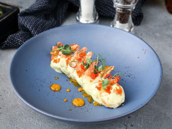 Бургерная №1 - Креветки васаби с соусом манго