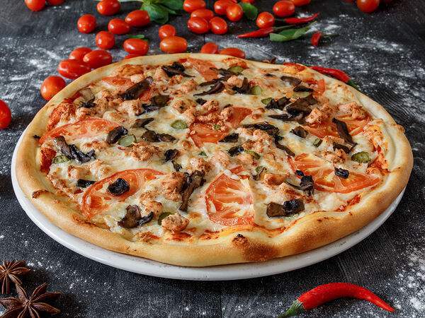 Аквасуши - Пицца с курицей и грибами