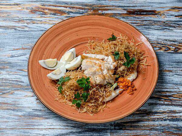 Синдбад - Салат с куриным филе и картофелем пай