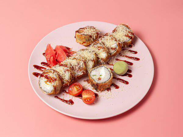 Sushibamz & Pizza - Ролл Цезарь с креветкой темпура