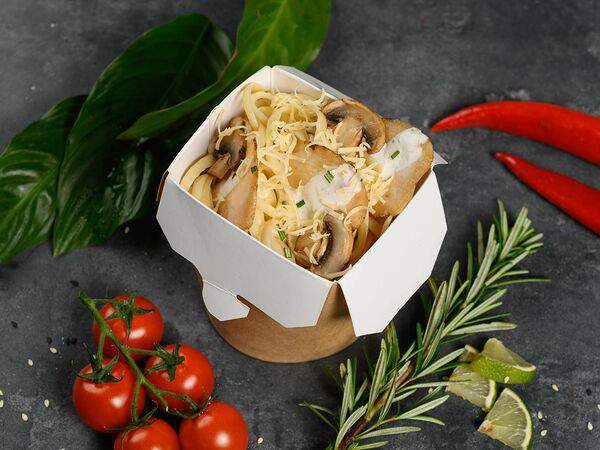 Pizza NB - Паста Грибы и цыпленок в сливочном соусе