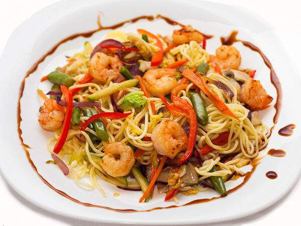 Robinfood - Яичная лапша с креветками