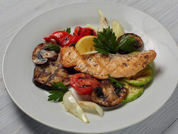 Галушка - Овощи с семгой, запеченные в фольге