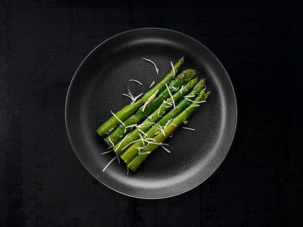 Рис - Спаржа с сыром