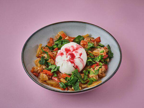 Manick Cakes - Буррата на печеных овощах