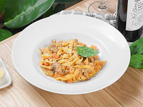 Перчини - Паста с телятиной и грибами