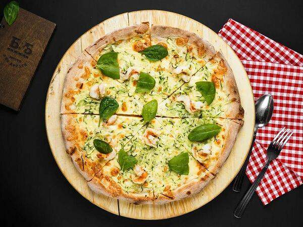 Б&Б Бар - Пицца цукини с креветками